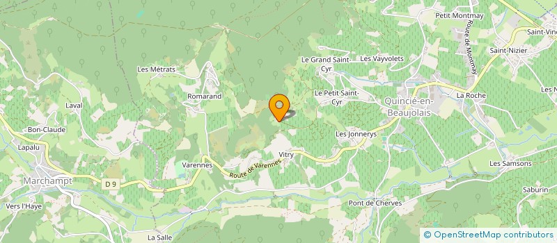 localisation de l'entreprise DOMAINE DE CRET LAFAY  QUINCIE-EN-BEAUJOLAIS