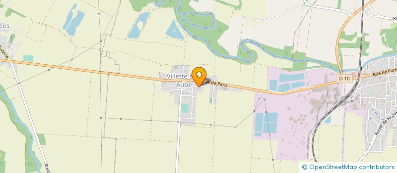 localisation de l'entreprise DOMAINE DE CRYSTAL  VILLETTE-SUR-AUBE
