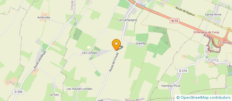 localisation de l'entreprise DOMAINE DE CUSSY  TOUR-EN-BESSIN