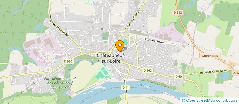 localisation de l'entreprise DOMAINE DE DANU à CHATEAUNEUF-SUR-LOIRE