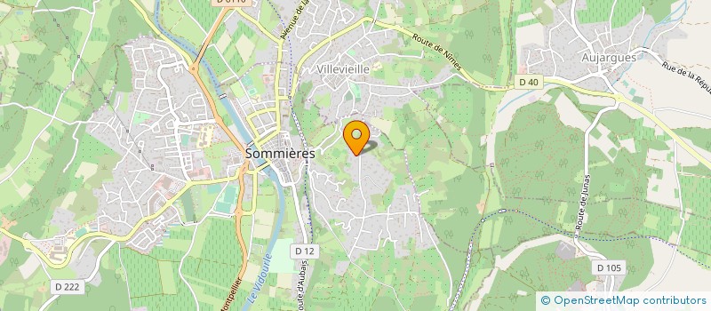 localisation de l'entreprise DOMAINE DE FONTBOUYSSE  SOMMIERES