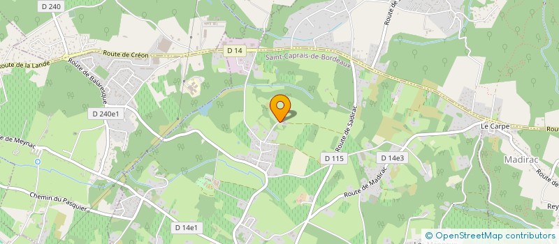 localisation de l'entreprise DOMAINE DE FRESQUET  SAINT-CAPRAIS-DE-BORDEAUX