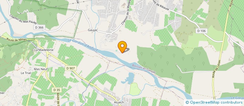 localisation de l'entreprise DOMAINE DE GAUJAC à BOISSET-ET-GAUJAC