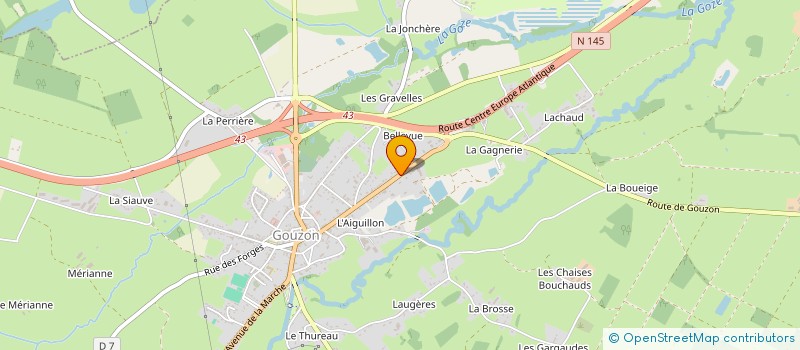 localisation de l'entreprise DOMAINE DE GRAVES à GOUZON