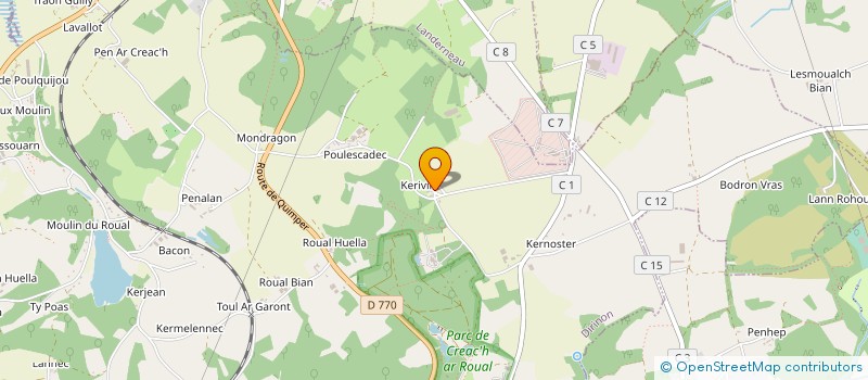 localisation de l'entreprise DOMAINE DE KERIVIN  DIRINON