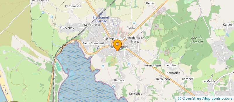 localisation de l'entreprise DOMAINE DE KEROMAN  PLOUHARNEL