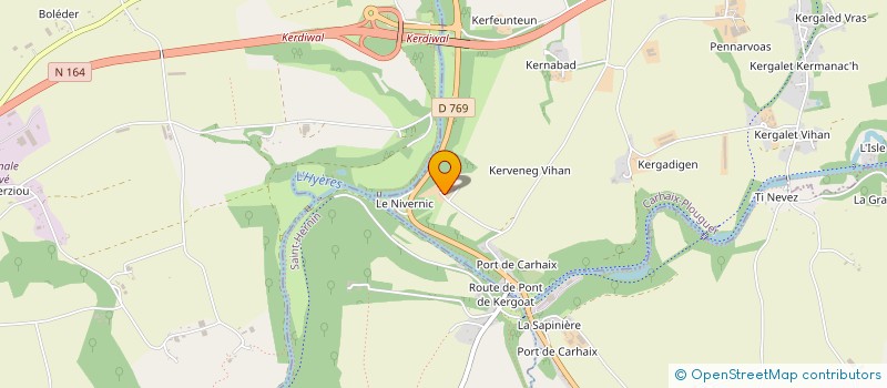 localisation de l'entreprise DOMAINE DE KERVENNEC  CARHAIX-PLOUGUER