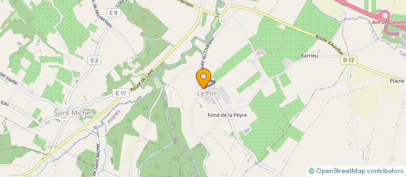 localisation de l'entreprise DOMAINE DE KREUTZER  LE PIN