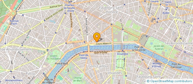 localisation de l'entreprise DOMAINE DE L'AIGLE  PARIS