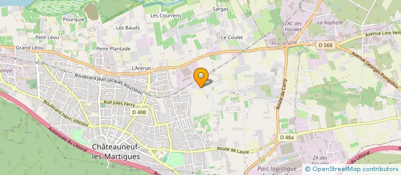 localisation de l'entreprise DOMAINE DE L'ANGE à CHATEAUNEUF-LES-MARTIGUES