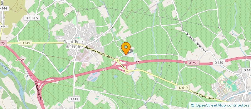 localisation de l'entreprise DOMAINE DE L'ARGENTEILLE  SAINT-FELIX-DE-LODEZ