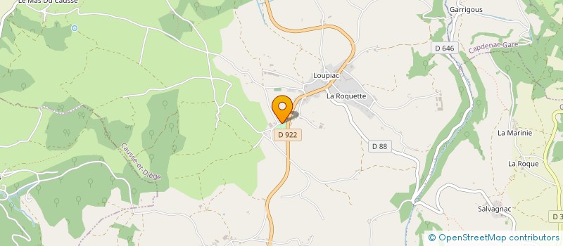 localisation de l'entreprise DOMAINE DE L'ASENON  CAUSSE-ET-DIEGE