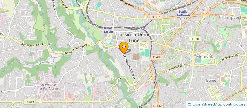 localisation de l'entreprise DOMAINE DE L'AUBE à TASSIN-LA-DEMI-LUNE