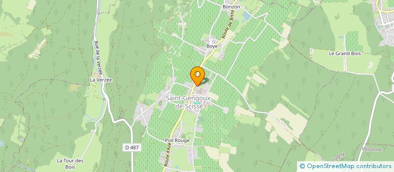 localisation de l'entreprise DOMAINE DE L'AUBRAINE à SAINT-GENGOUX-DE-SCISSE