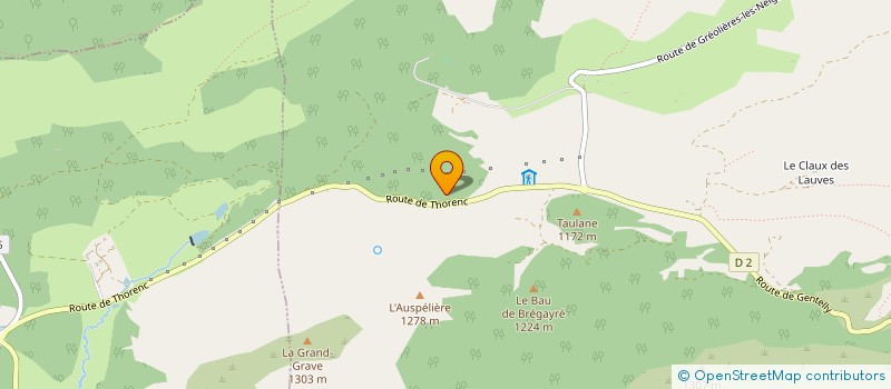 localisation de l'entreprise DOMAINE DE L'AUSPELIERE  GREOLIERES