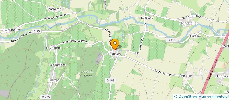 localisation de l'entreprise DOMAINE DE L'EDEN  MONTBELLET