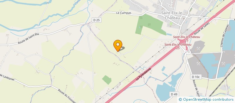 localisation de l'entreprise DOMAINE DE L'ELYSEE  SAINT-ELIX-LE-CHATEAU