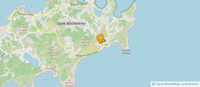 localisation de l'entreprise DOMAINE DE L'ENZUMA à SAINT BARTHELEMY