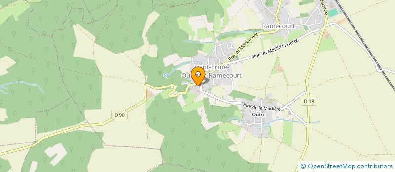 localisation de l'entreprise DOMAINE DE L'ERABLE  SAINT-ERME-OUTRE-ET-RAMECOURT