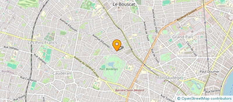 localisation de l'entreprise DOMAINE DE L ESCALOPIER à LE BOUSCAT