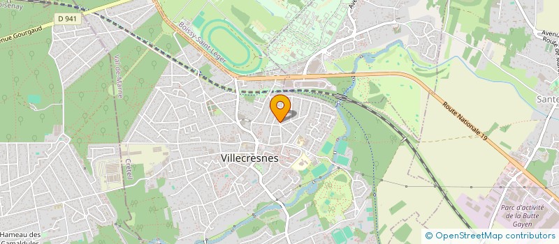 localisation de l'entreprise DOMAINE DE L'ETANG  VILLECRESNES