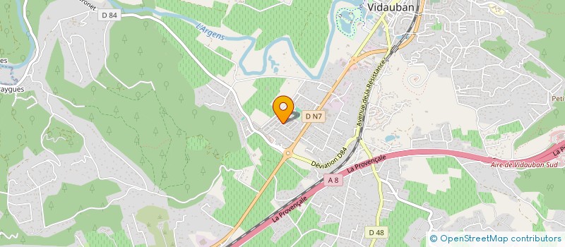 localisation de l'entreprise DOMAINE DE L'ETANG  VIDAUBAN