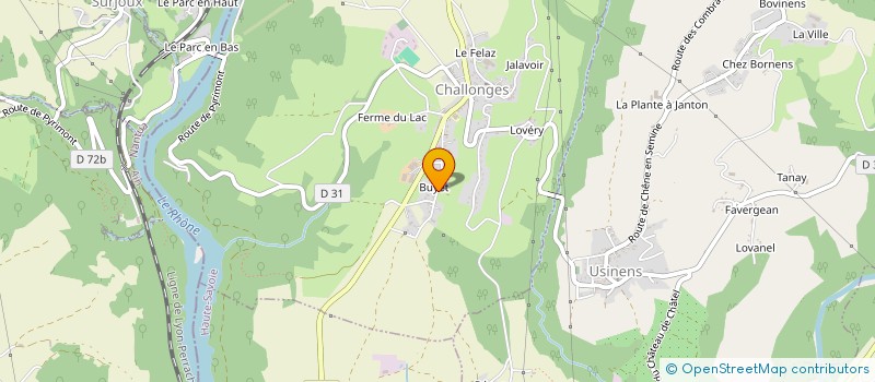 localisation de l'entreprise DOMAINE DE L'HARMONIE  CHALLONGES