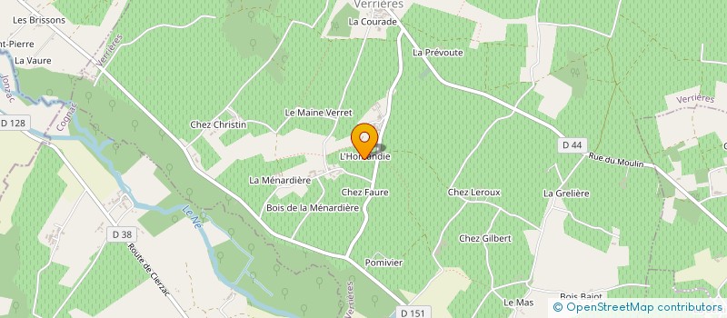 localisation de l'entreprise DOMAINE DE L'HOMANDIE à VERRIERES