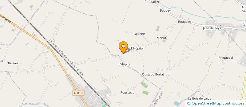 localisation de l'entreprise DOMAINE DE L'HOPITAL  GONTAUD-DE-NOGARET