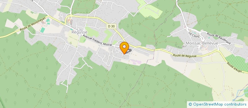 localisation de l'entreprise DOMAINE DE L'HUBAC DES AUMADES à REGUSSE