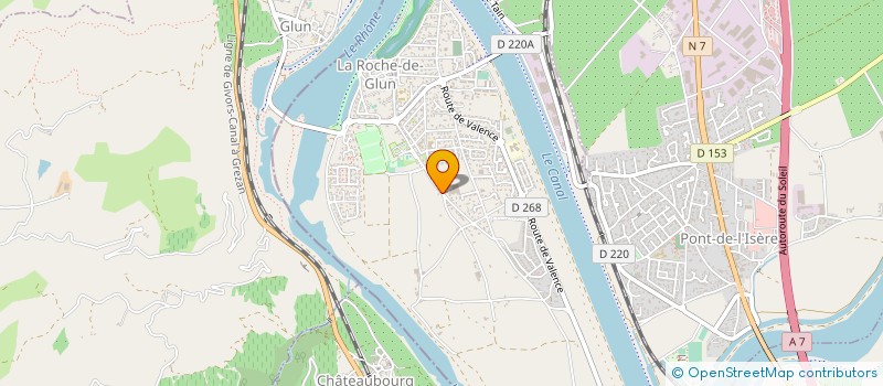 localisation de l'entreprise DOMAINE DE L ILE  LA ROCHE-DE-GLUN