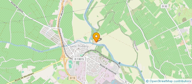 localisation de l'entreprise DOMAINE DE L'ILE  SAINT-THIBERY