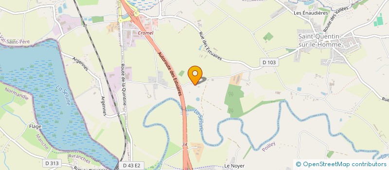 localisation de l'entreprise DOMAINE DE L'ISLE MANIERE  SAINT-QUENTIN-SUR-LE-HOMME