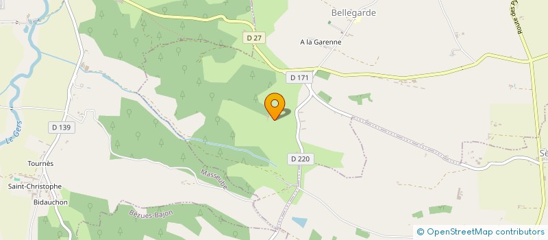 localisation de l'entreprise DOMAINE DE L'OUSTAU  BELLEGARDE