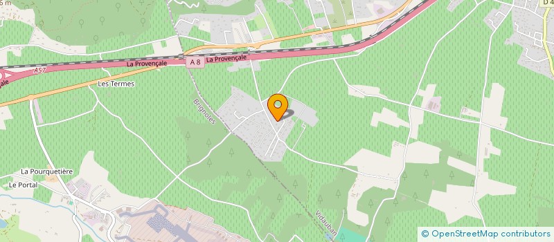 localisation de l'entreprise DOMAINE DE LA BASTIDE  VIDAUBAN