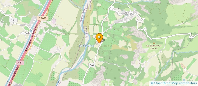 localisation de l'entreprise DOMAINE DE LA BASTIE à CLARET