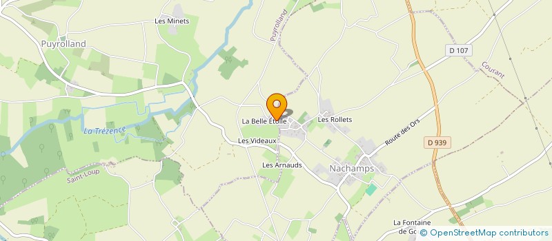 localisation de l'entreprise DOMAINE DE LA BELLE ETOILE  PUYROLLAND