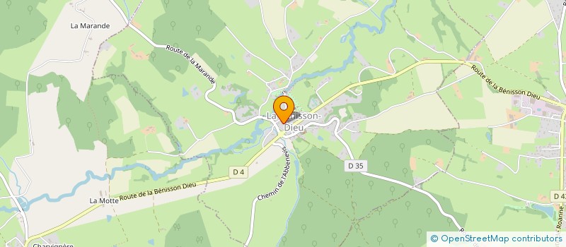 localisation de l'entreprise DOMAINE DE LA BENISSON DIEU  LA BENISSON-DIEU