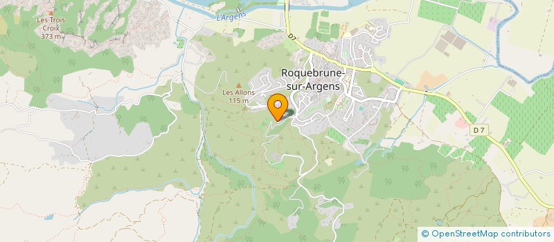 localisation de l'entreprise DOMAINE DE LA BERGERIE à ROQUEBRUNE-SUR-ARGENS
