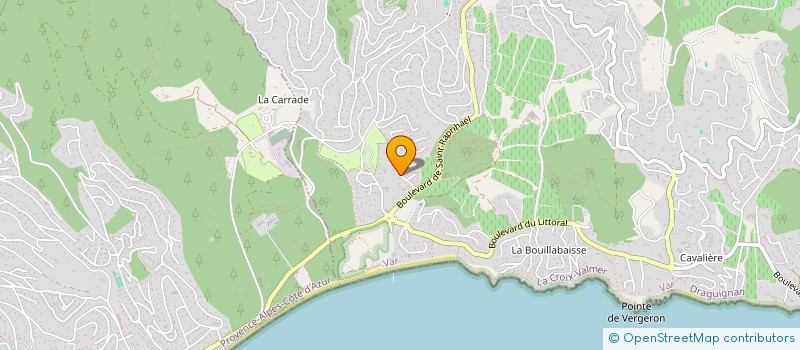 localisation de l'entreprise DOMAINE DE LA BERGERIE  LA CROIX-VALMER