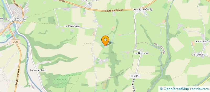 localisation de l'entreprise DOMAINE DE LA BERTERIE  PONT-D'OUILLY