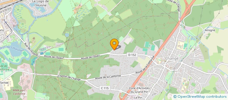 localisation de l'entreprise DOMAINE DE LA BLANCHARDIERE  CHANGE