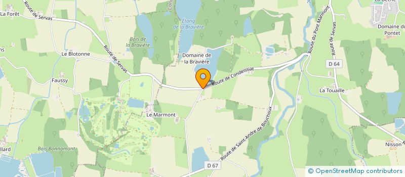 localisation de l'entreprise DOMAINE DE LA BRAVIERE à SAINT-ANDRE-SUR-VIEUX-JONC
