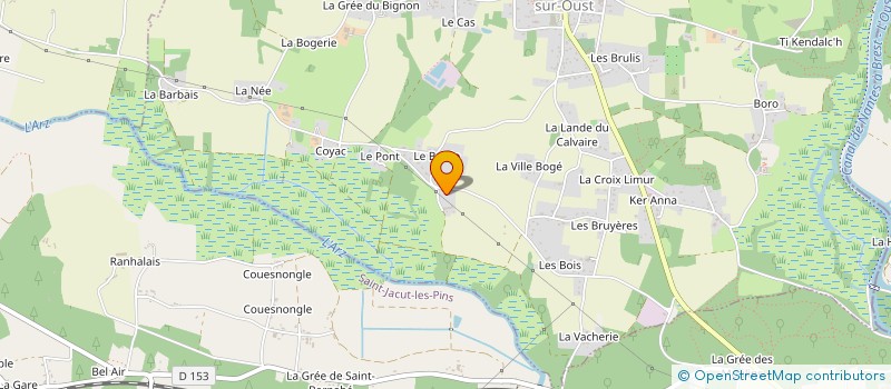 localisation de l'entreprise DOMAINE DE LA BRIANDAIS à ALLAIRE