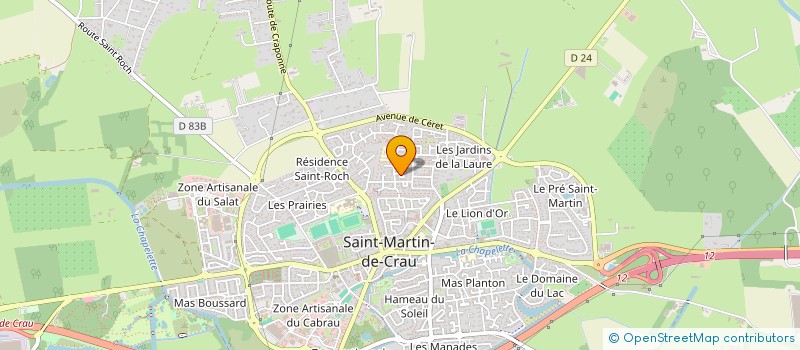 localisation de l'entreprise DOMAINE DE LA CABANASSE à SAINT MARTIN DE CRAU