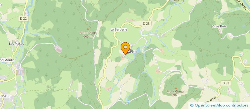 localisation de l'entreprise DOMAINE DE LA CARELLE  DEUX-GROSNES