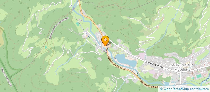 localisation de l'entreprise DOMAINE DE LA CASCADE  SAULXURES-SUR-MOSELOTTE