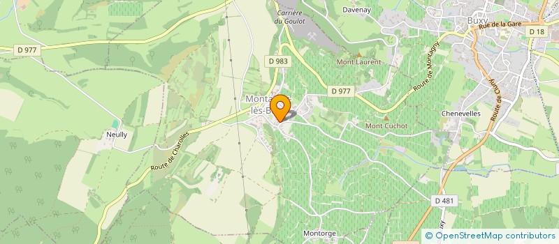 localisation de l'entreprise DOMAINE DE LA CAVEA à MONTAGNY-LES-BUXY
