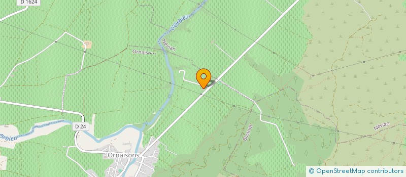 localisation de l'entreprise DOMAINE DE LA CENDRILLON  ORNAISONS