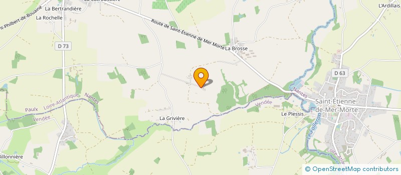 localisation de l'entreprise DOMAINE DE LA CHOLTIERE  PAULX